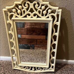 Vintage Homco Decorative Ornate Scroll Mirror  1970/1980’s